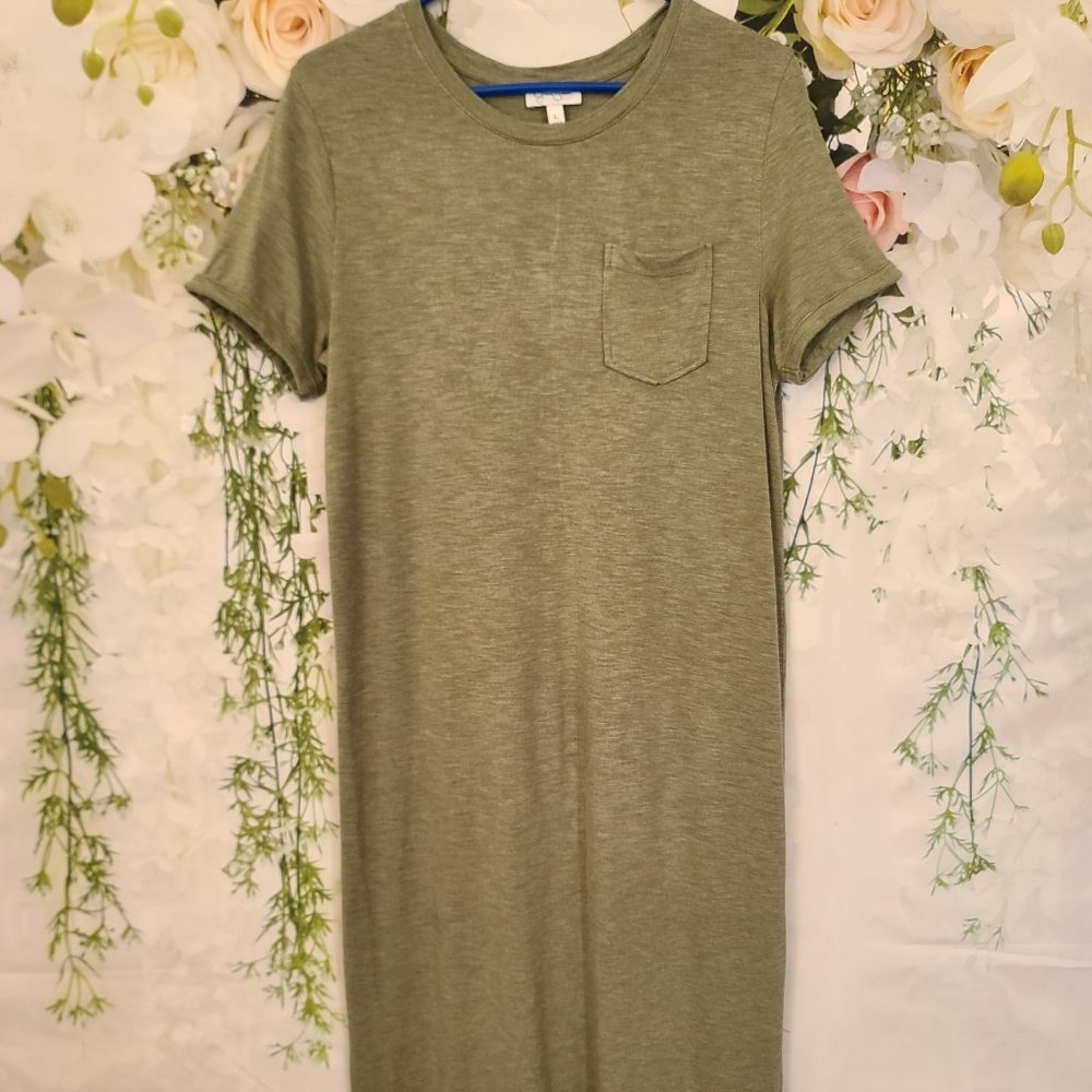 Jessica Simpson Green T-Shirt dress size Large